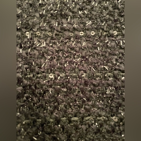 RSVP by Talbots Wool Blend Shimmer Boucle Tweed Jacket with Pearl Trim NWOT - Picture 7 of 16